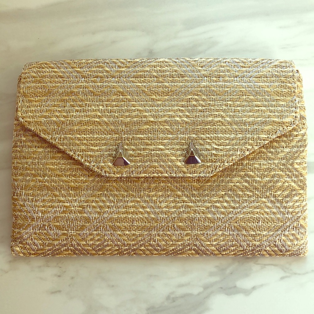 Raffia Clutch